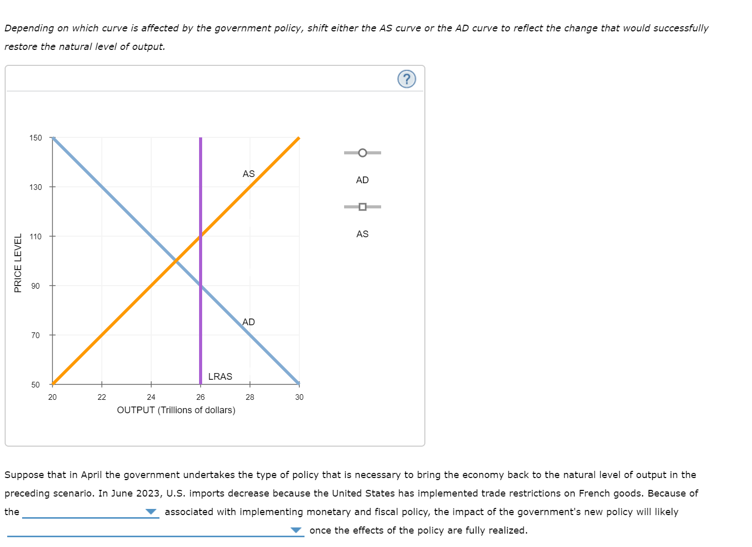 Answered: Depending on which curve is affected by… | bartleby