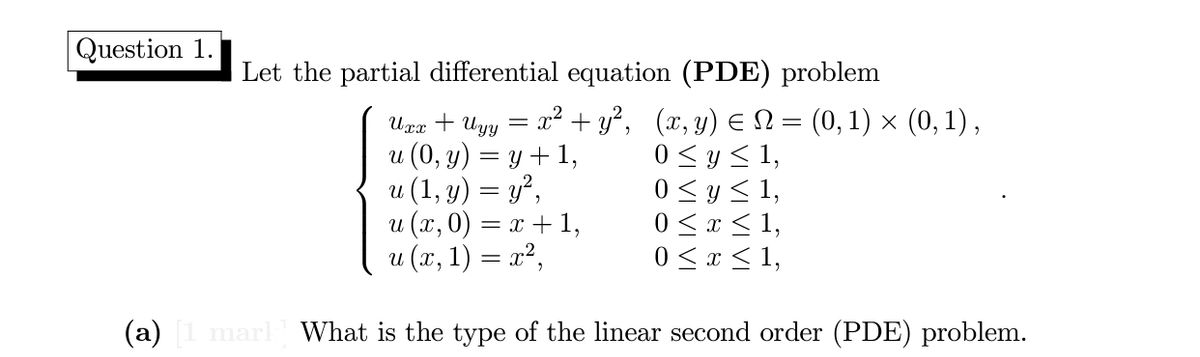 Answered Let Thẻ Partial Differential Equation Bartleby