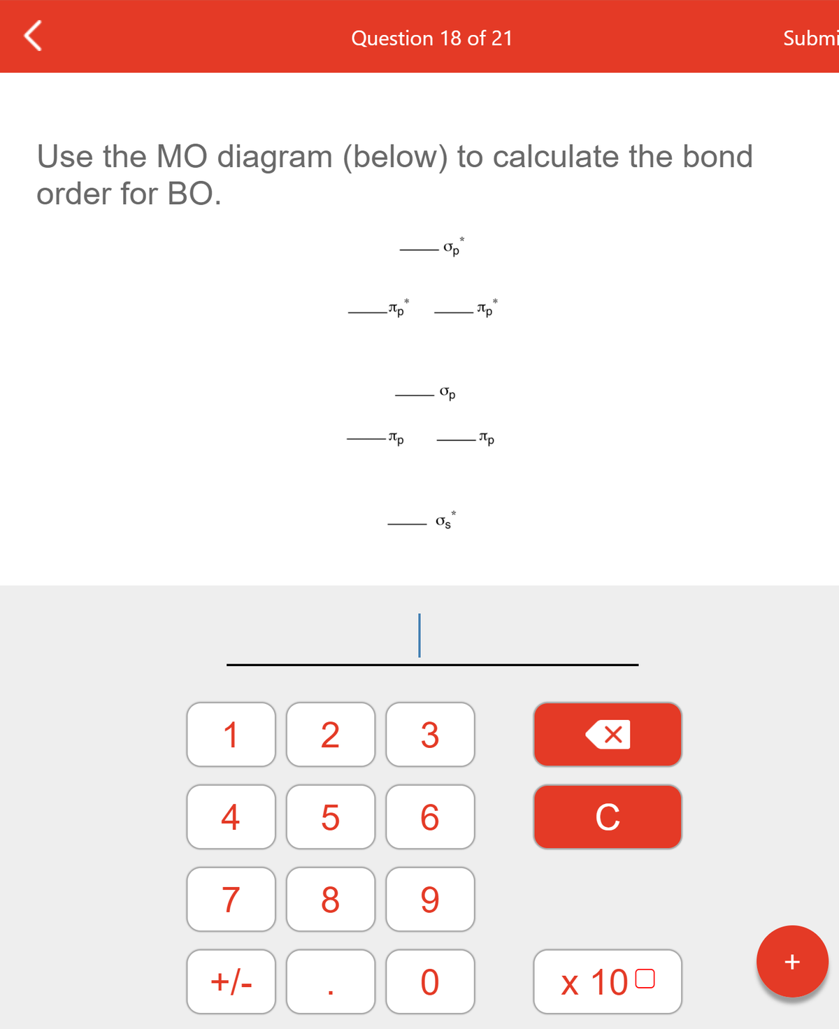 Answered Use the MO diagram (below) to calculate… bartleby