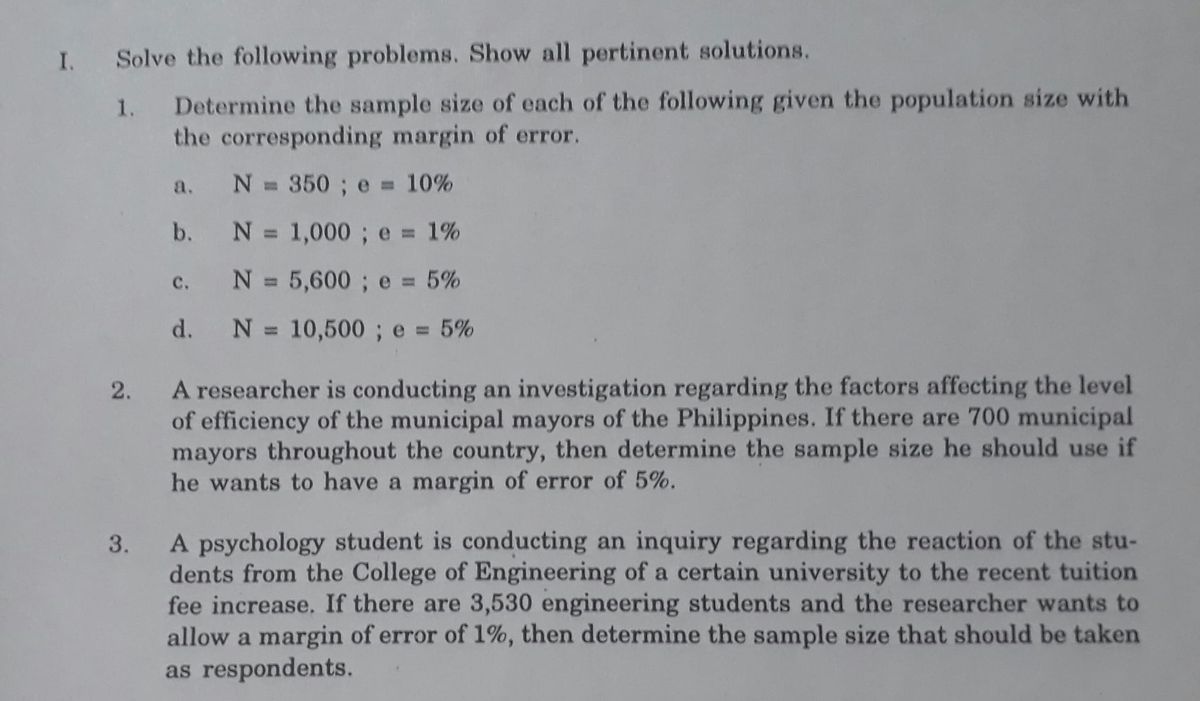 Answered I Solve The Following Problems Show Bartleby