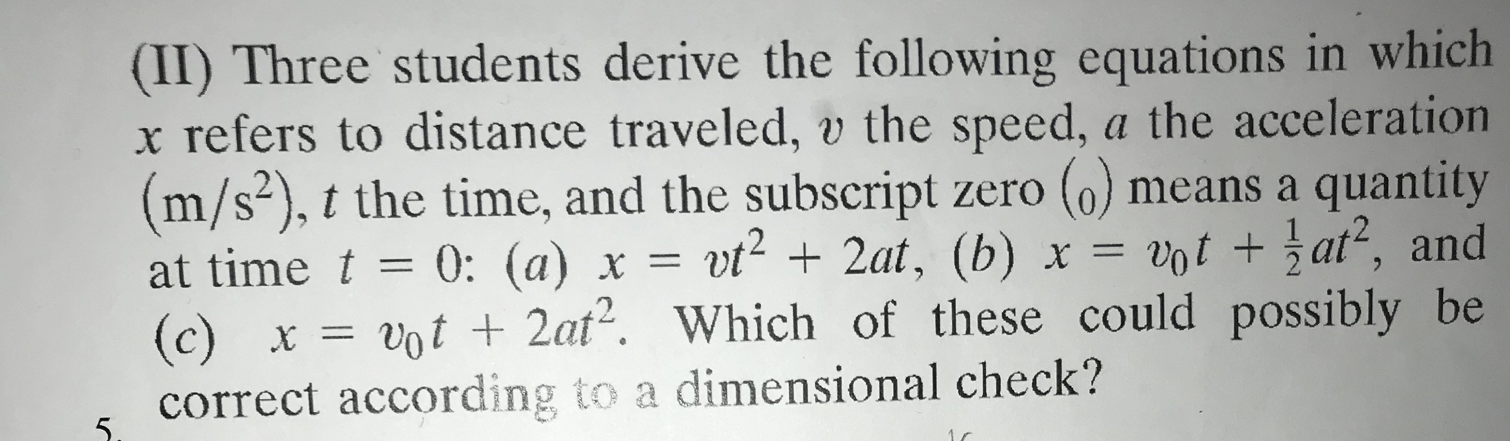 Answered Ii Three Students Derive The Bartleby