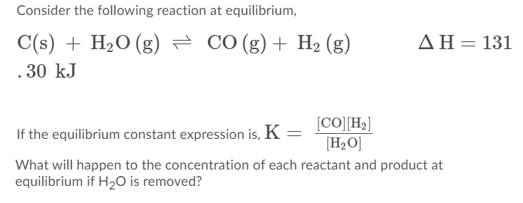 Answered: Consider the following reaction at… | bartleby