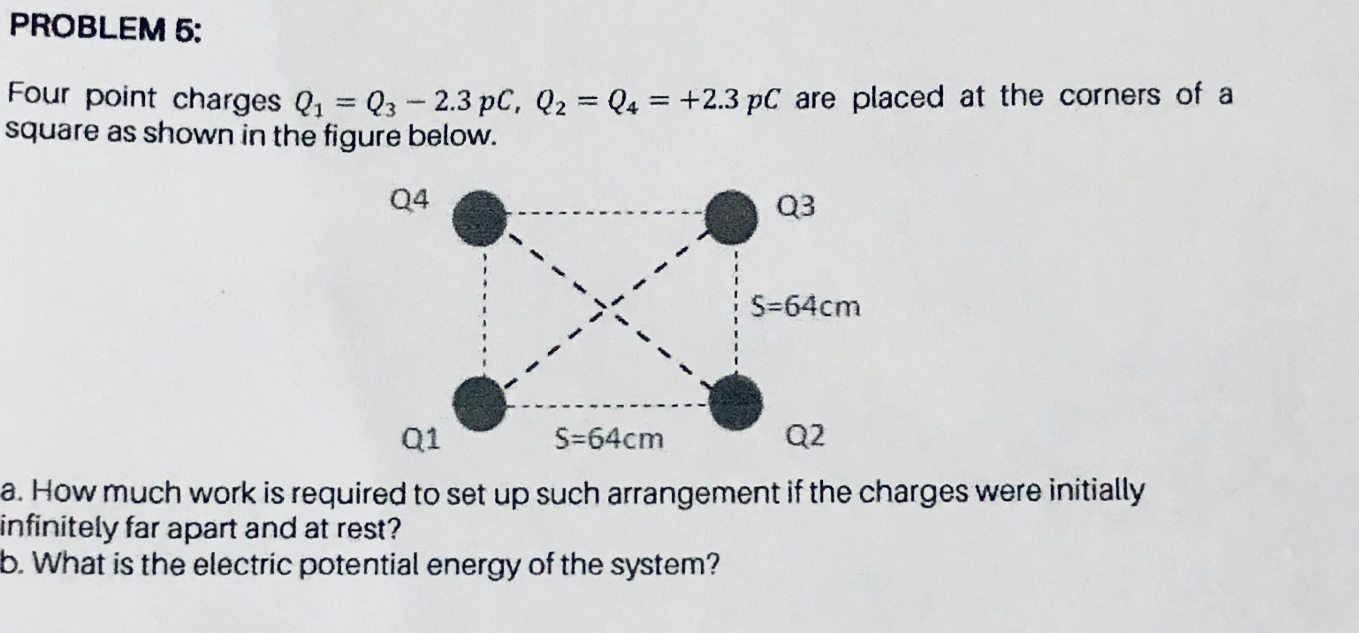 Answered Four Point Charges Q Q3 23 Pc Q2 Bartleby 1217