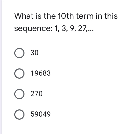 Answered What Is The 10th Term In This Sequence Bartleby