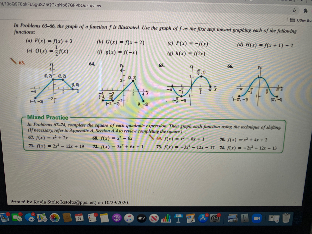 Answered In Problems 63 66 The Graph Of A Bartleby