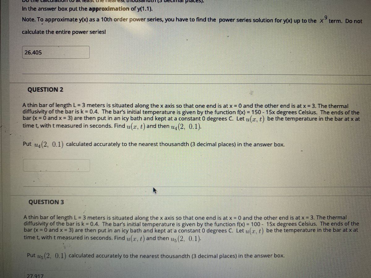 Answered: QUESTION 2 A thin bar of length L= 3… | bartleby