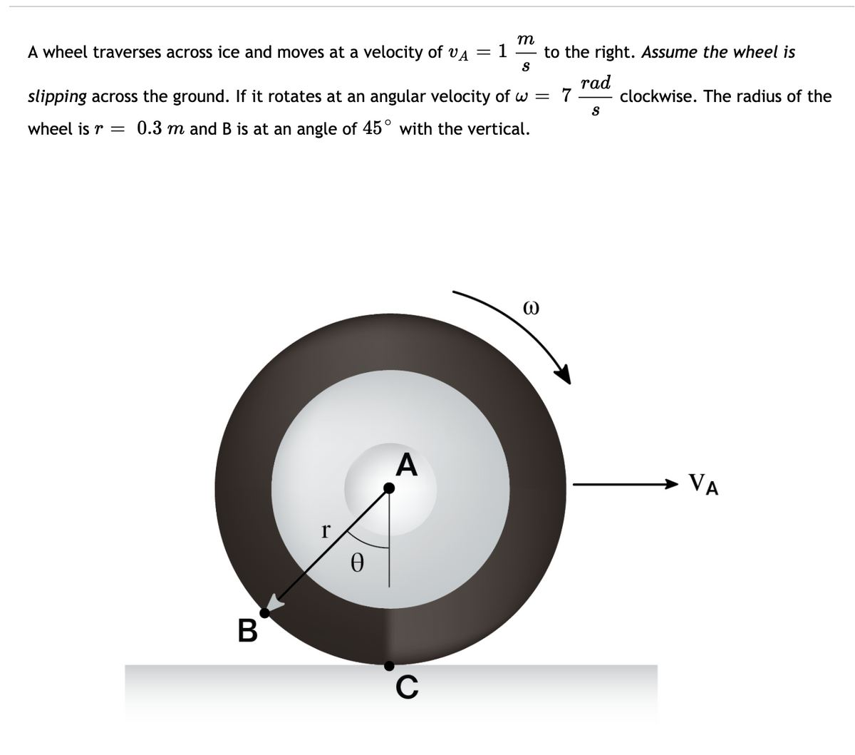 Answered M A Wheel Traverses Across Ice And Bartleby