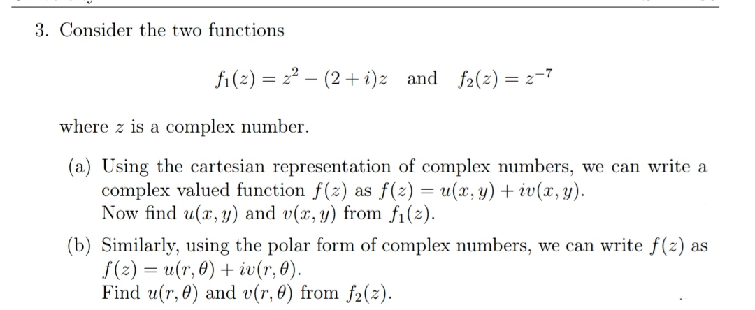 Answered 3 Consider The Two Functions Fi 2 Bartleby