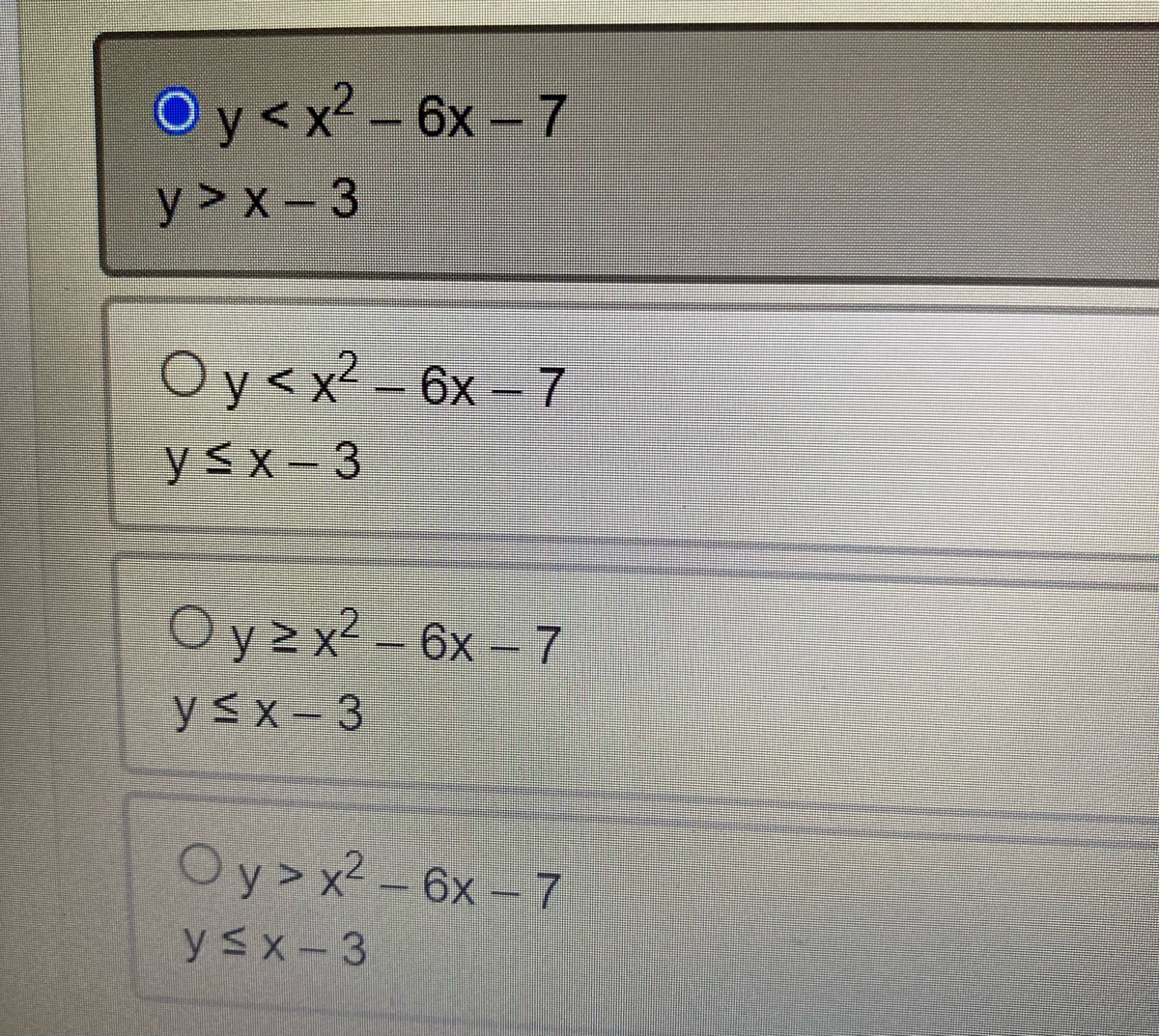 Answered Oy X 6x 7 Y X 3 Oyx 6x 7 Y X 3 Bartleby