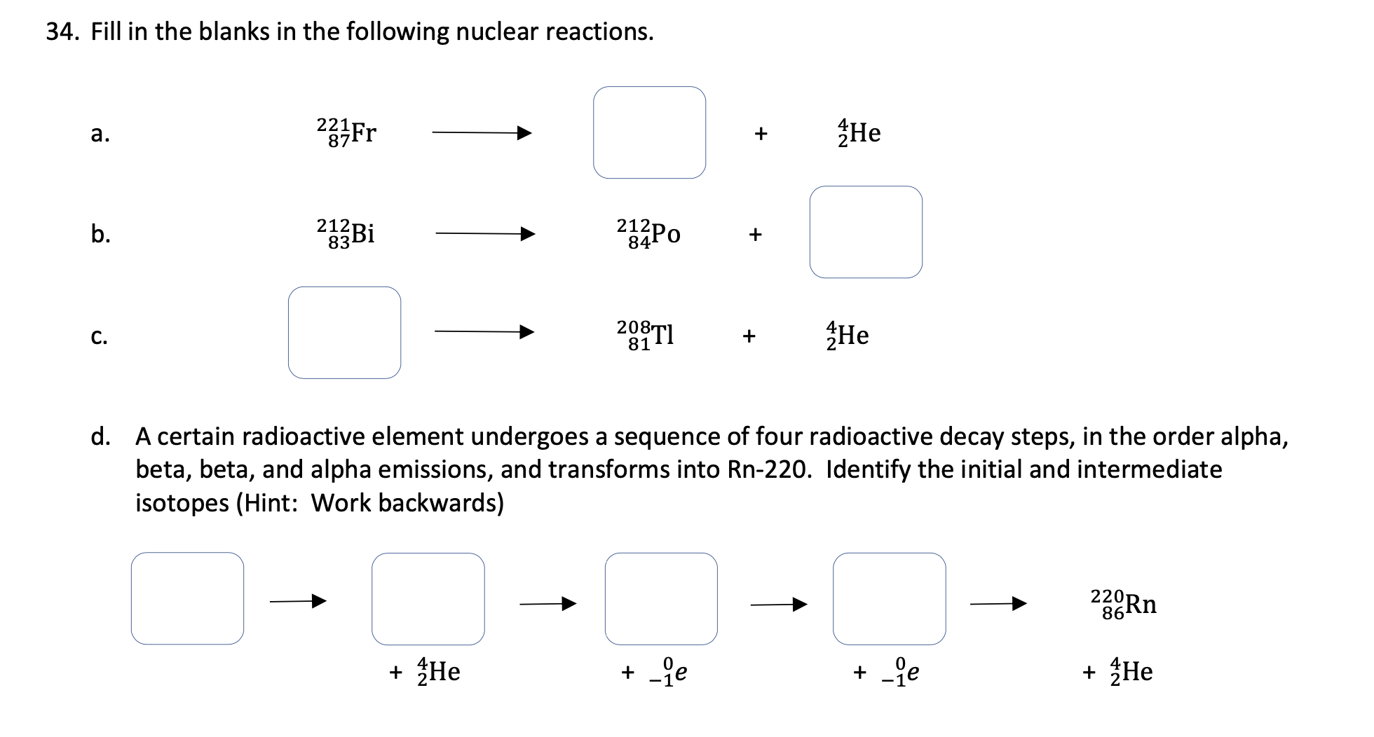 Answered: A Certain Radioactive Element Undergoes… | Bartleby