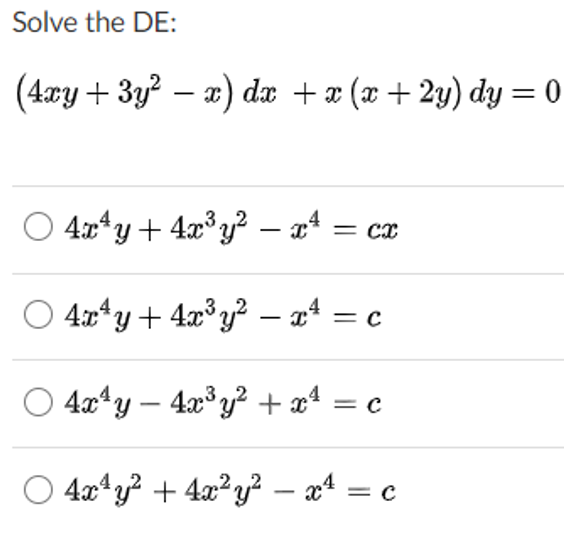 Answered Solve The De 4ry 3y X Dae X X Bartleby