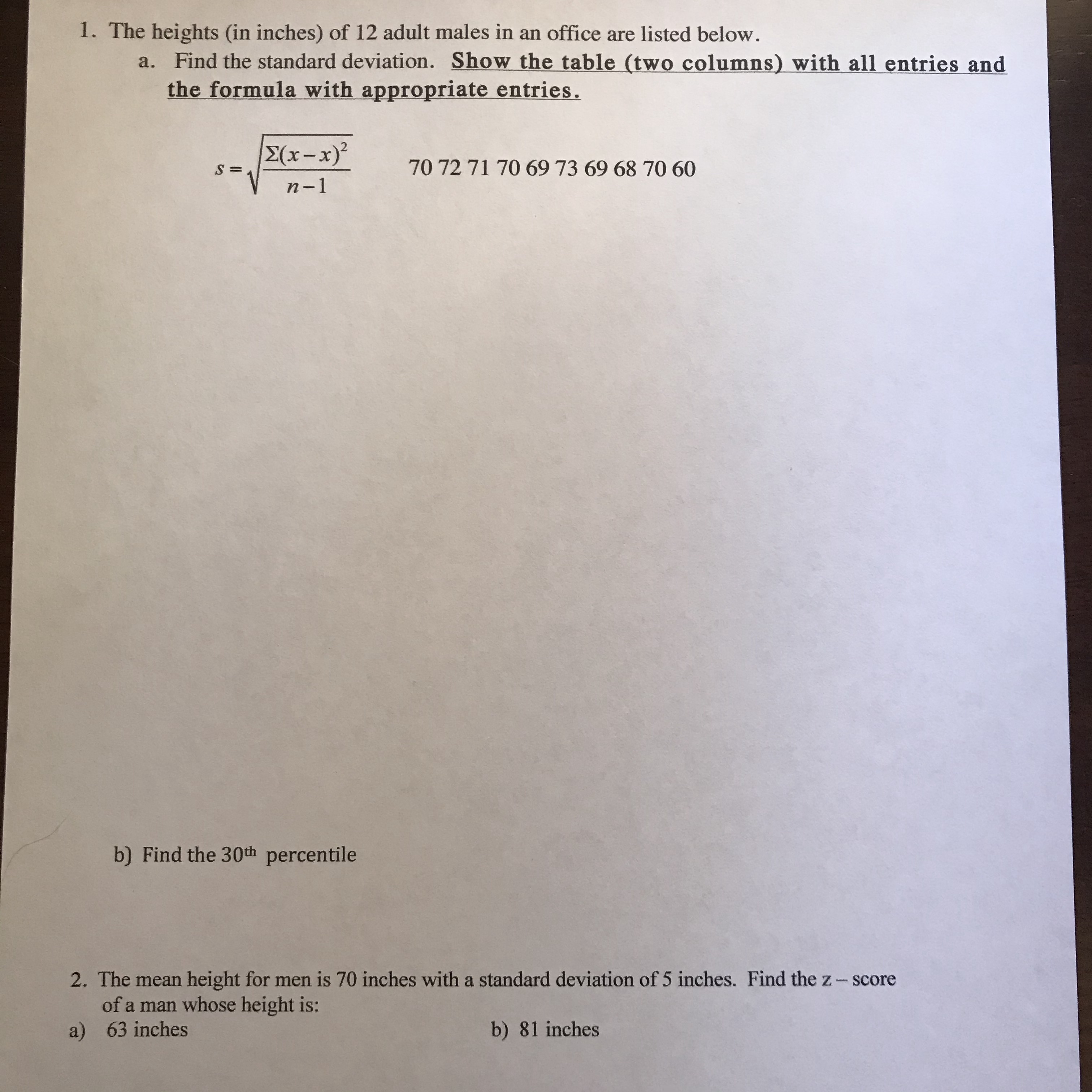 answered-2-the-mean-height-for-men-is-70-inches-bartleby