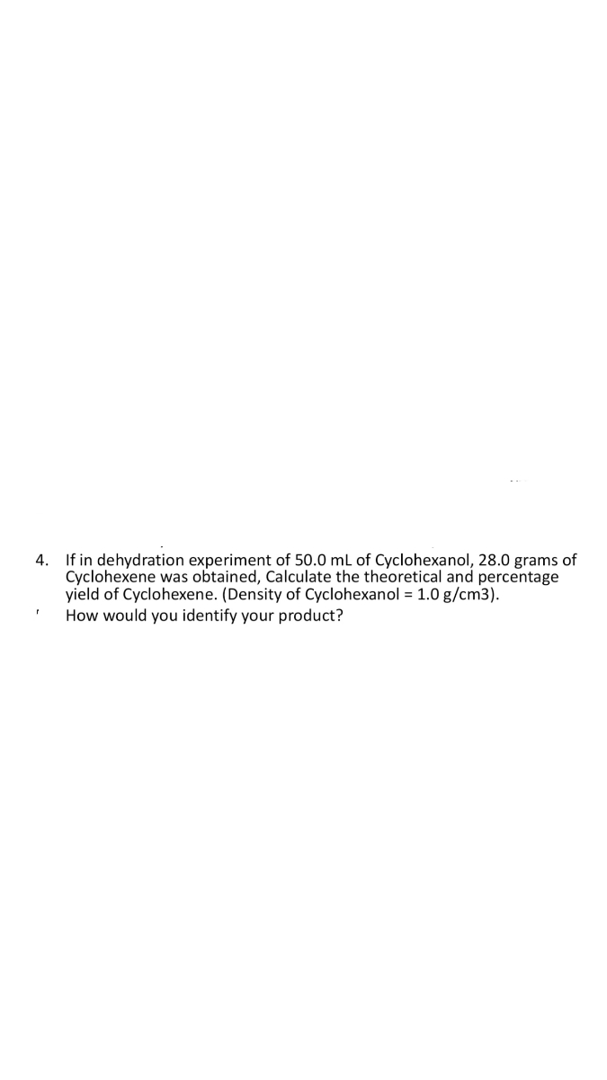 Answered 4 If In Dehydration Experiment Of 50 0 Bartleby