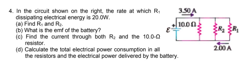 Answered 3 50 A 4 In The Circuit Shown On The Bartleby