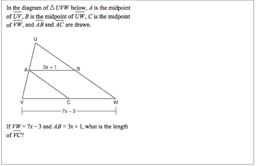 Answered: In the diagram of AUVW below, A is the… | bartleby