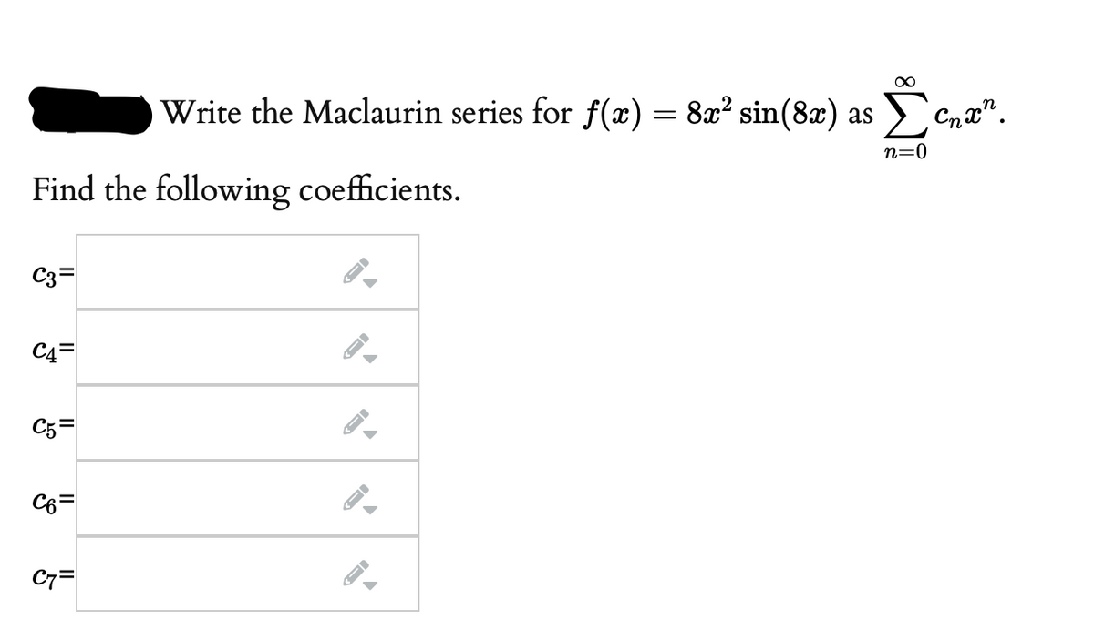 Answered Write The Maclaurin Series For F X Bartleby