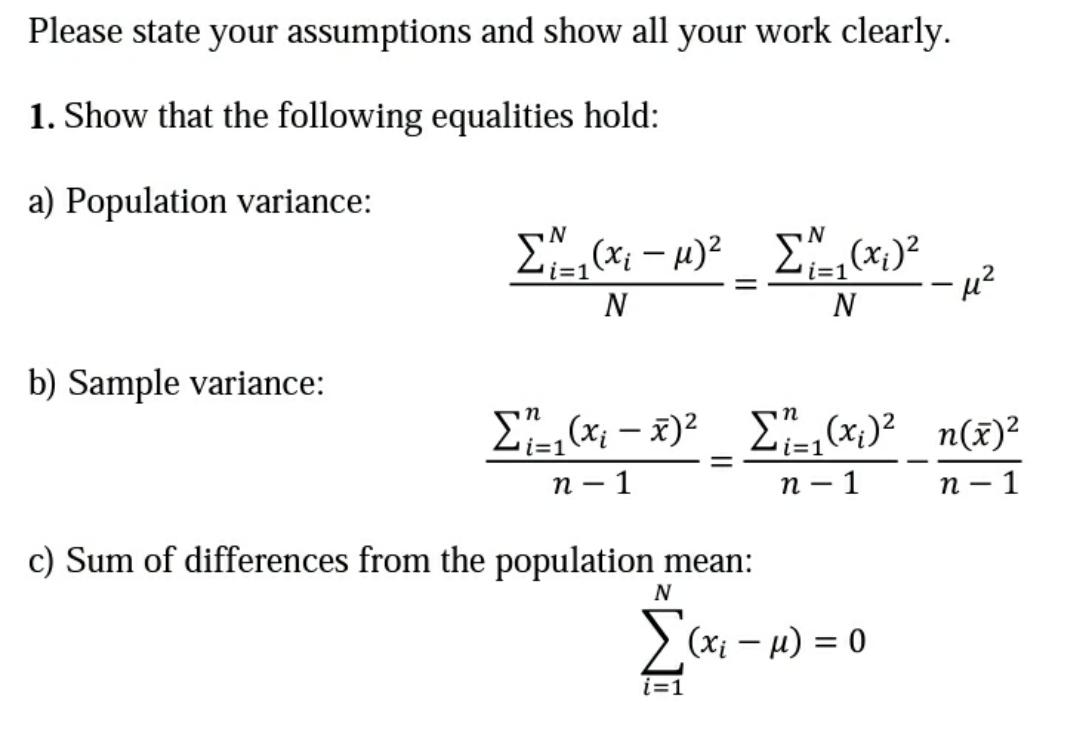 Answered Please State Your Assumptions And Show Bartleby