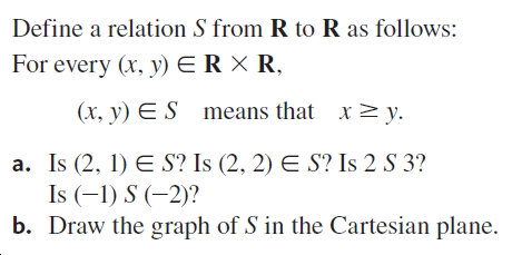 Answered Define A Relation S From R To R As Bartleby