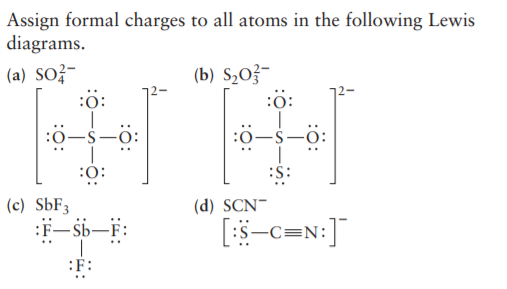 Answered Assign Formal Charges To All Atoms In Bartleby