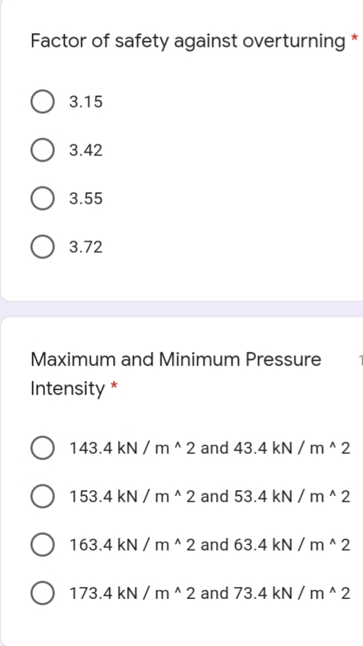 Answered Factor of safety against overturning… bartleby