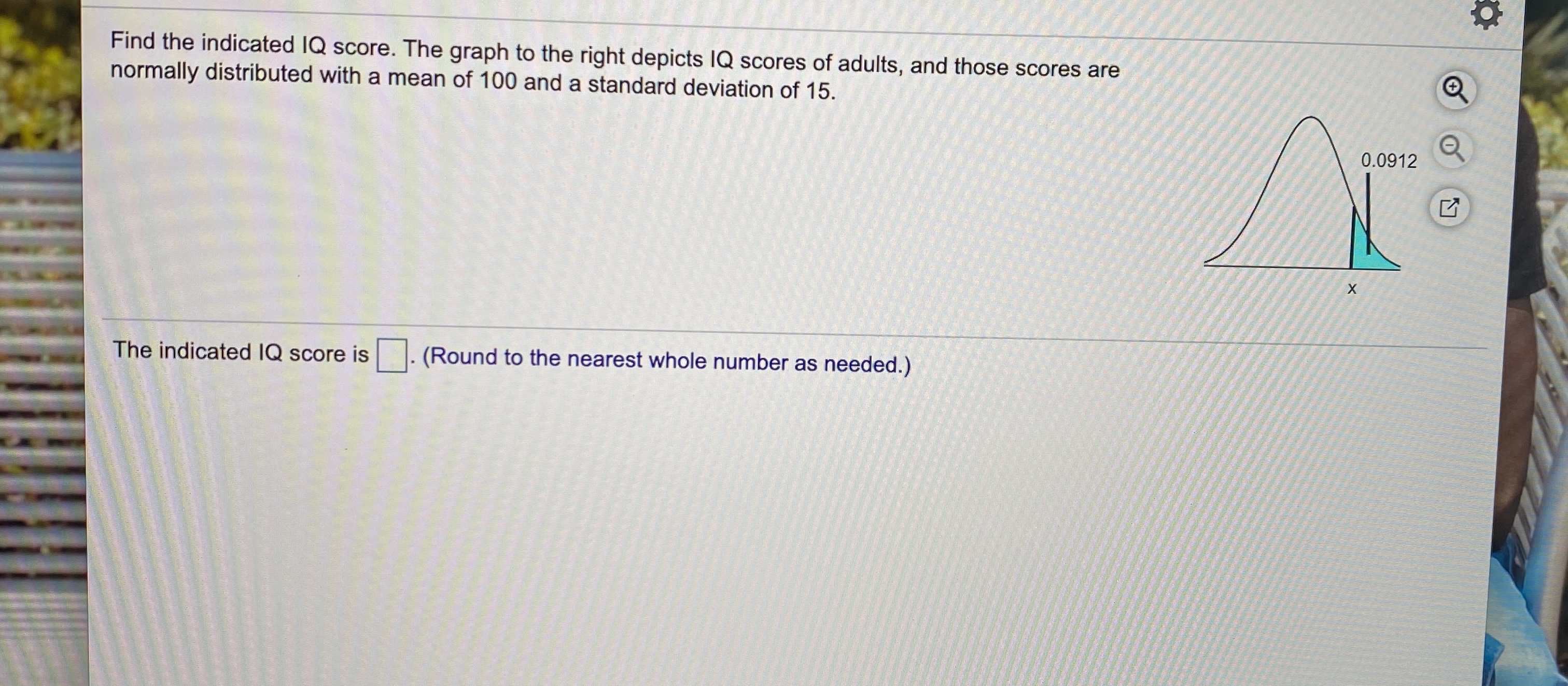 Answered Find The Indicated Iq Score The Graph Bartle