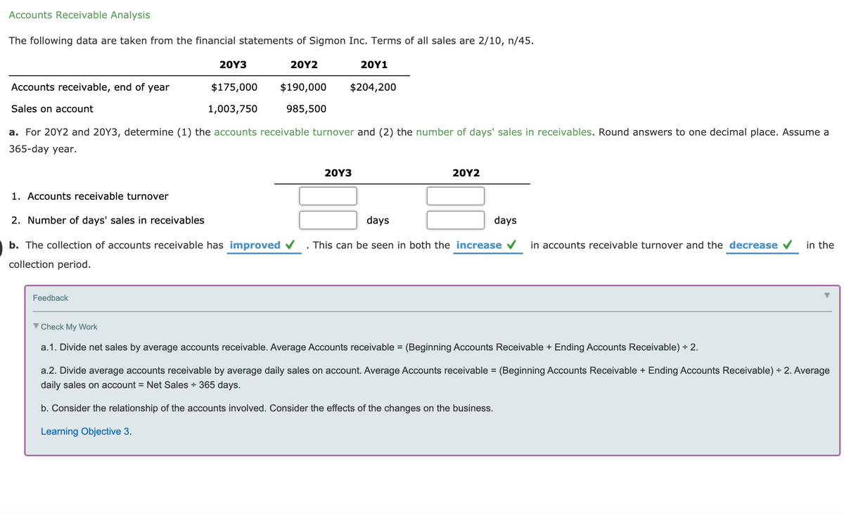 Answered Accounts Receivable Analysis The Bartleby