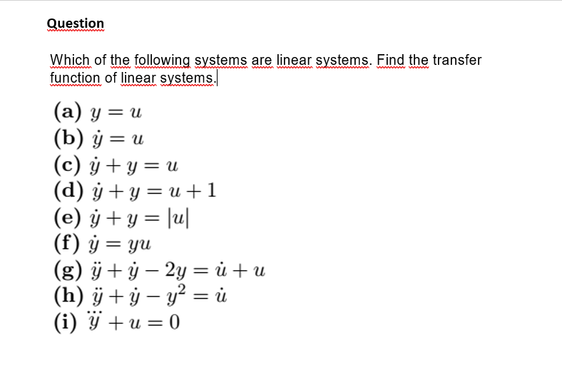 Answered Question Which Of The Following Systems Bartleby