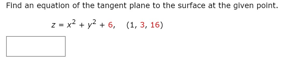 Answered Find An Equation Of The Tangent Plane… Bartleby