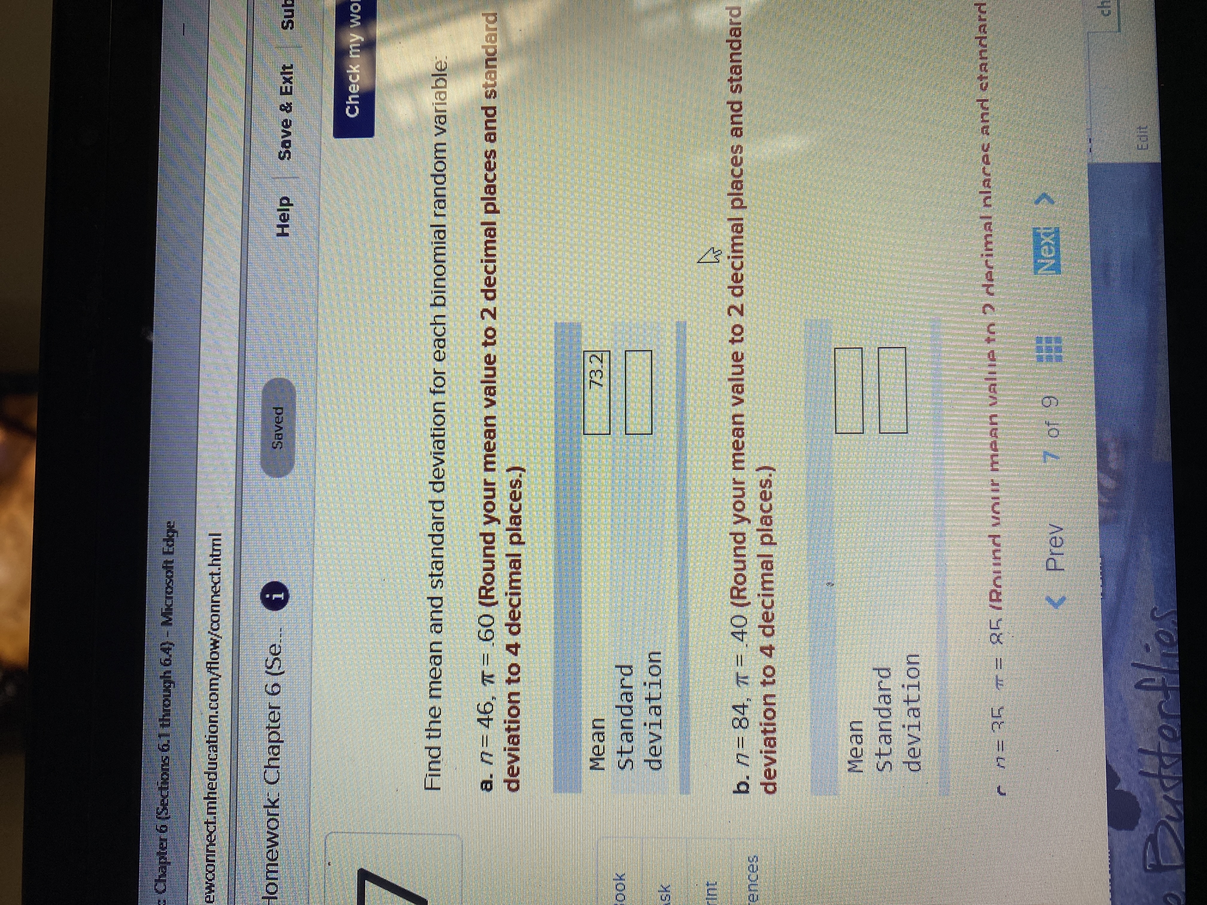 Answered Find The Mean And Standard Deviation Bartleby