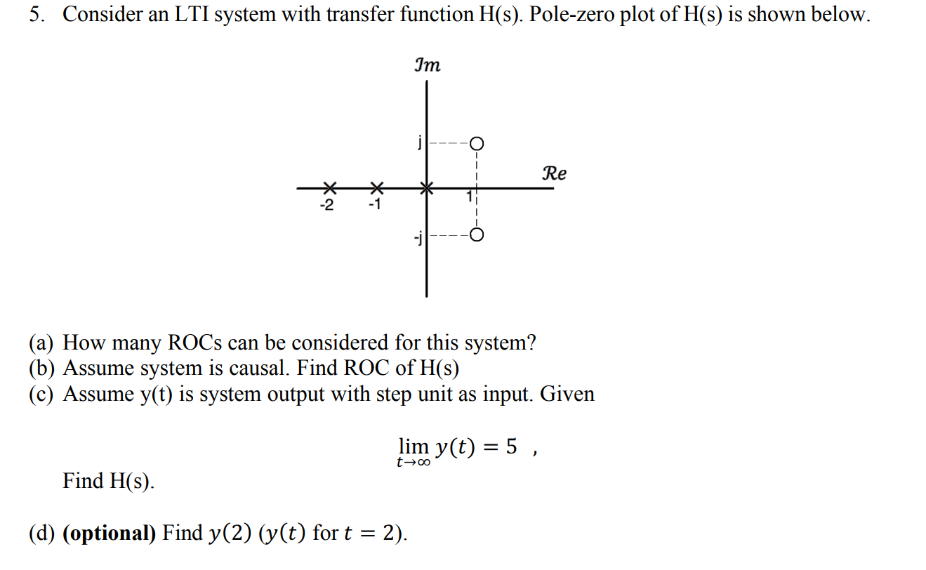 Answered 5 Consider An Lti System With Transfer Bartleby