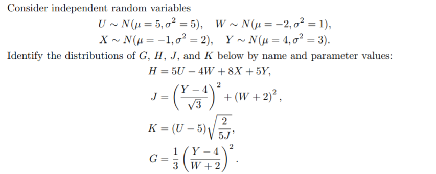 Answered Onsider Independent Random Variables U Bartleby