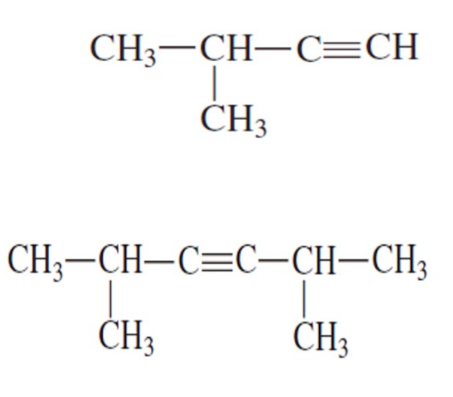 Answered: CH3-CH–C=CH CH3-CH-C=C-CH–CH3 CH3 CH3 | bartleby