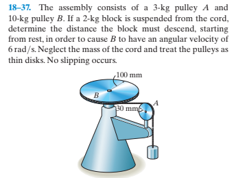 Answered: 18-37. The Assembly Consists Of A 3-kg… | Bartleby