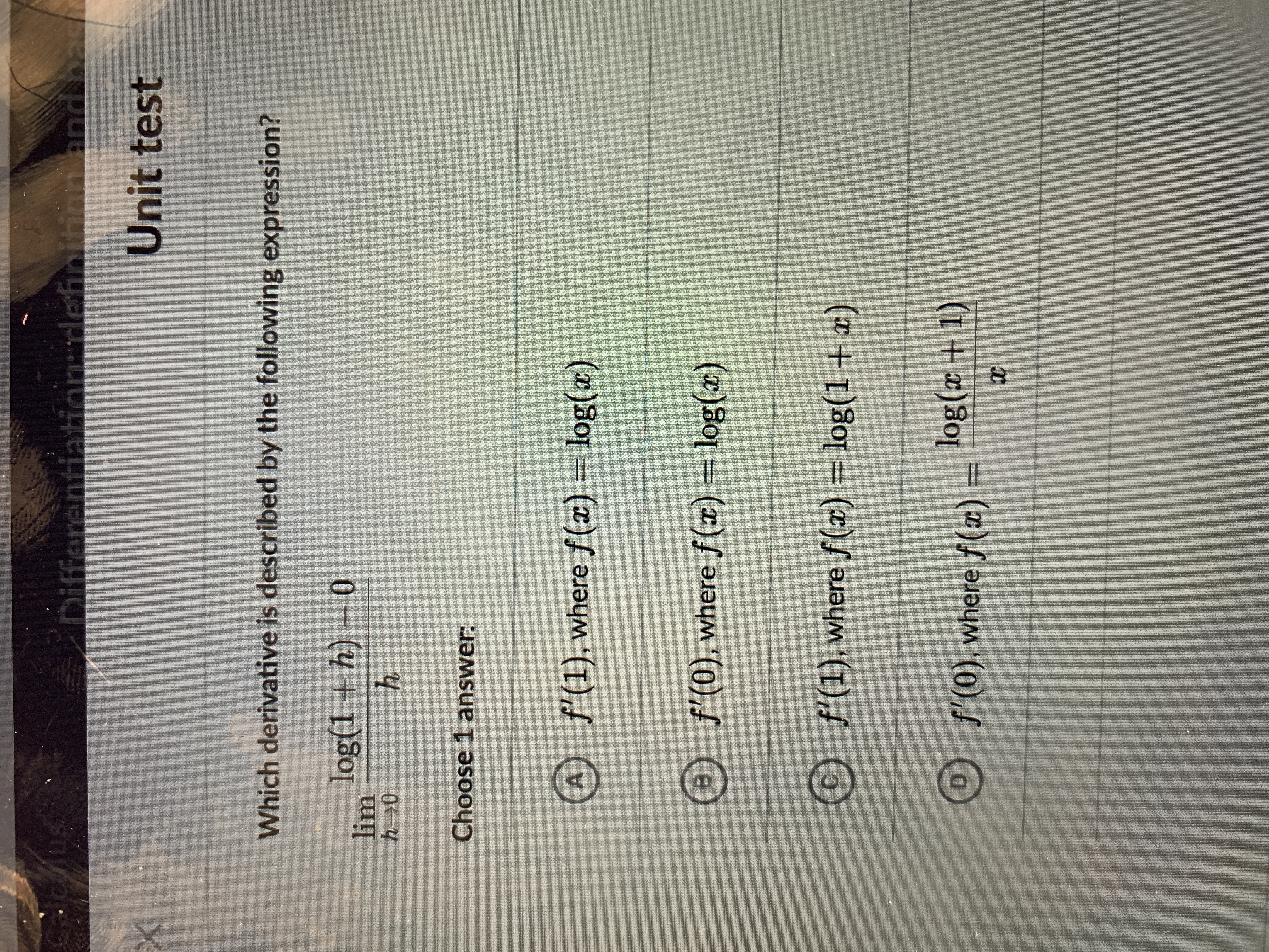 Answered Differentiationdefinitinn Andna Unit Bartleby