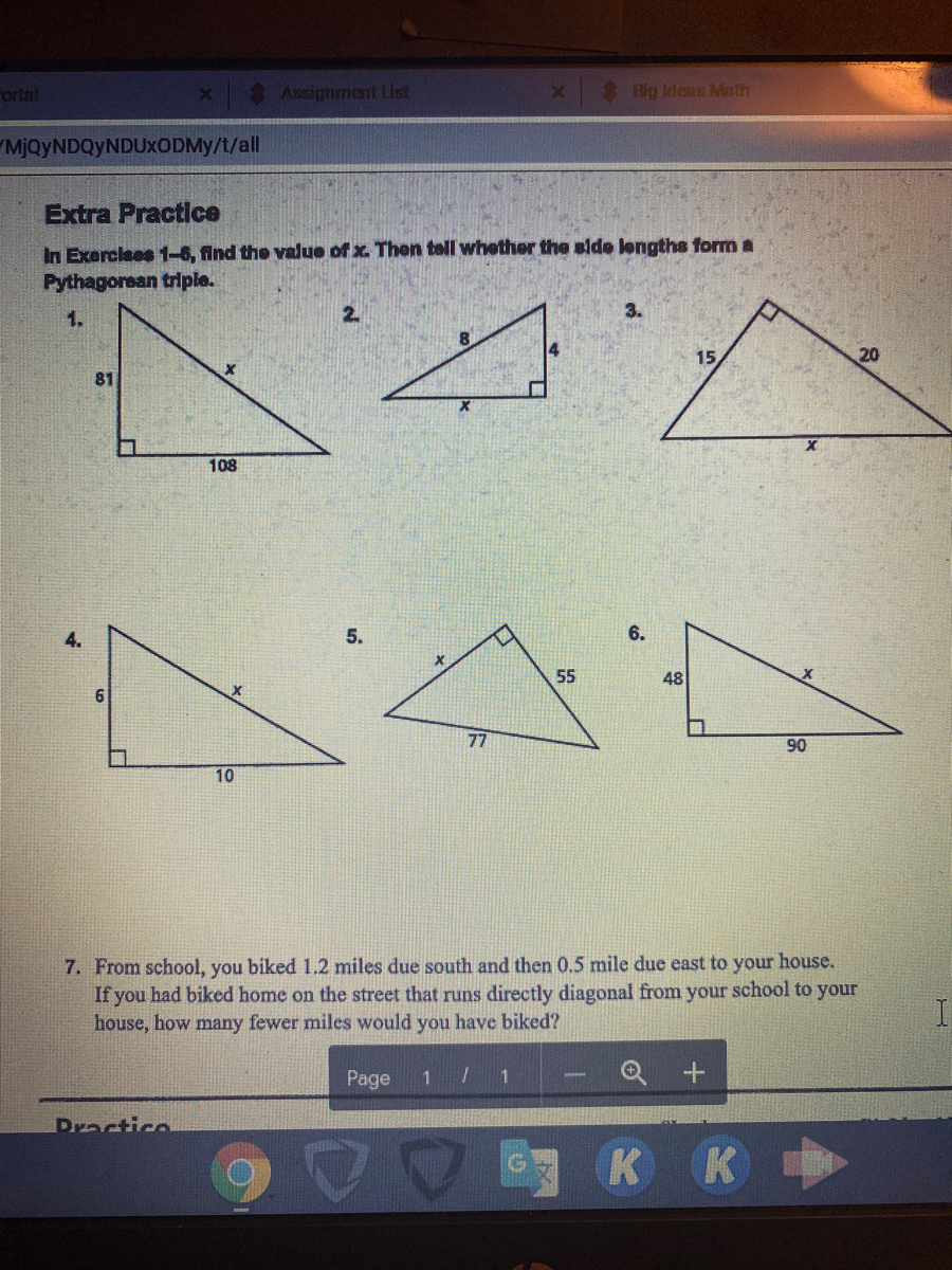 Answered Extra Practice In Exercises 1 6 Find Bartleby