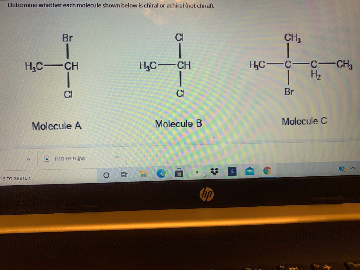 Answered Determine Whether Each Molecule Shown Bartleby