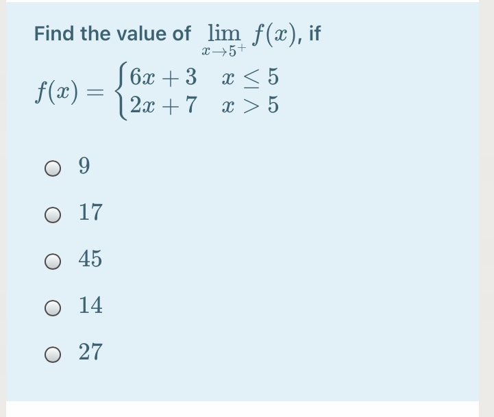 Answered Find The Value Of Lim F X If X5 J 6x Bartleby