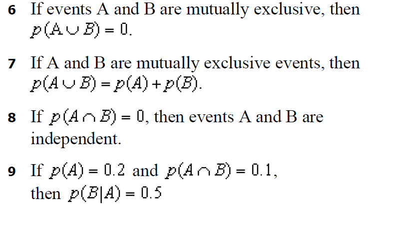 Answered: 6 If events A and B are mutually… | bartleby