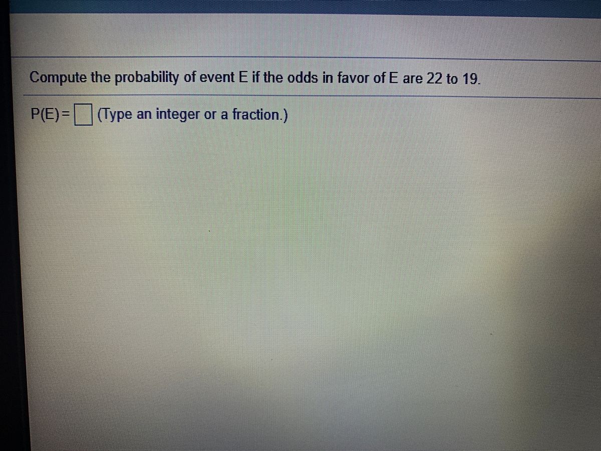 Answered Compute The Probability Of Event E If Bartleby