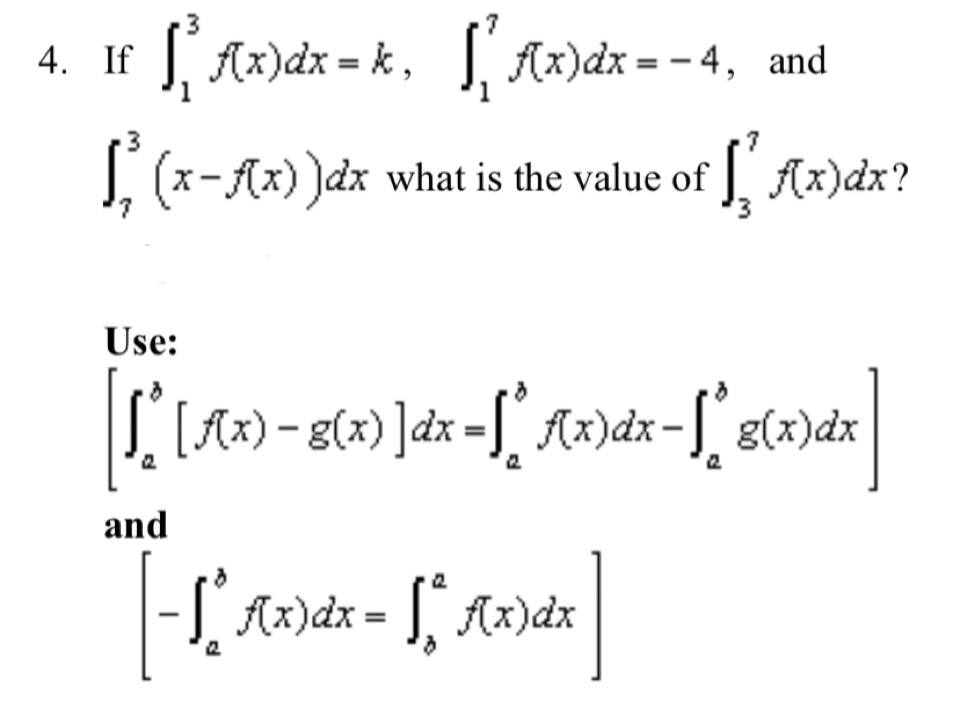 Answered If F Ax Dx K Ax Dx D 4 And Bartleby