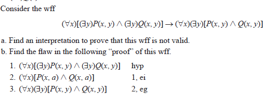 Answered Consider The Wff Vx Ey P X V Bartleby