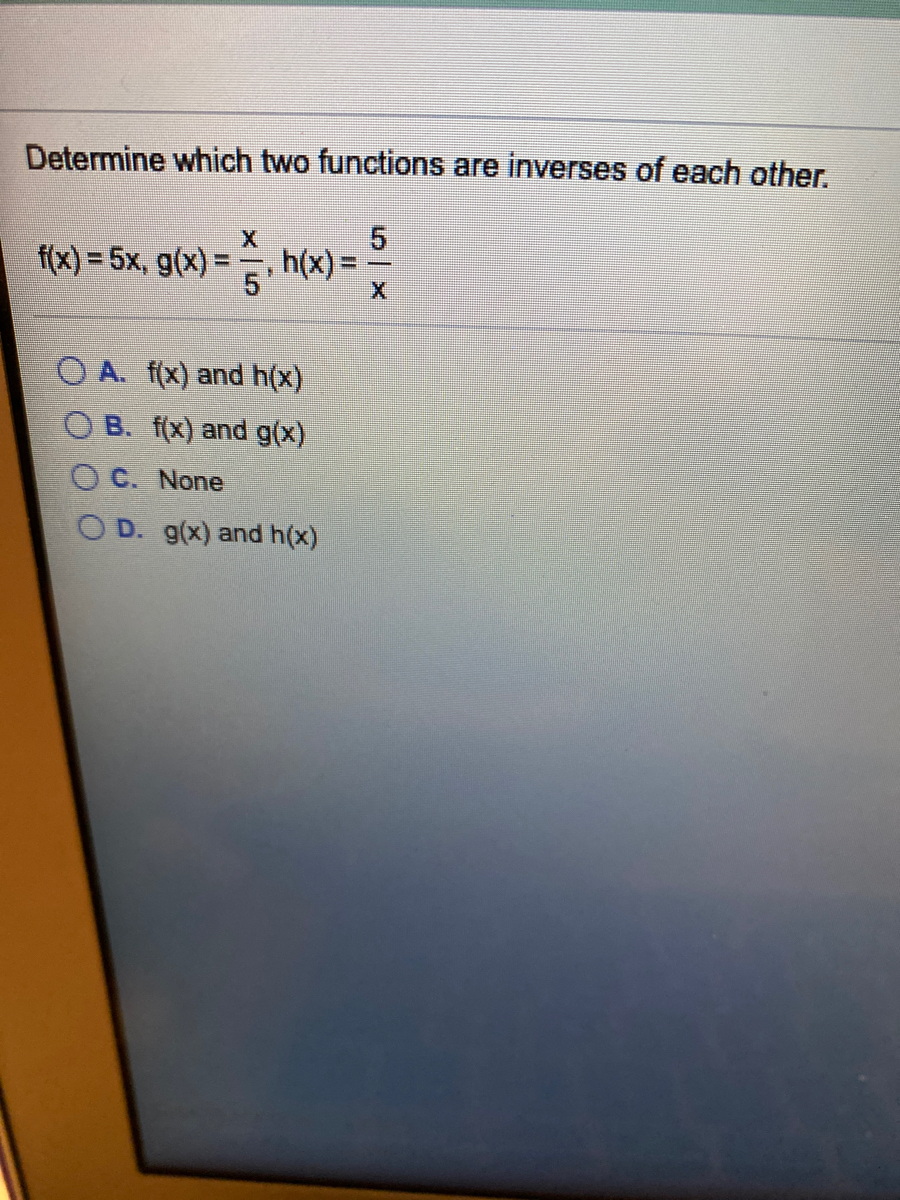 Answered Determine Which Two Functions Are Bartleby