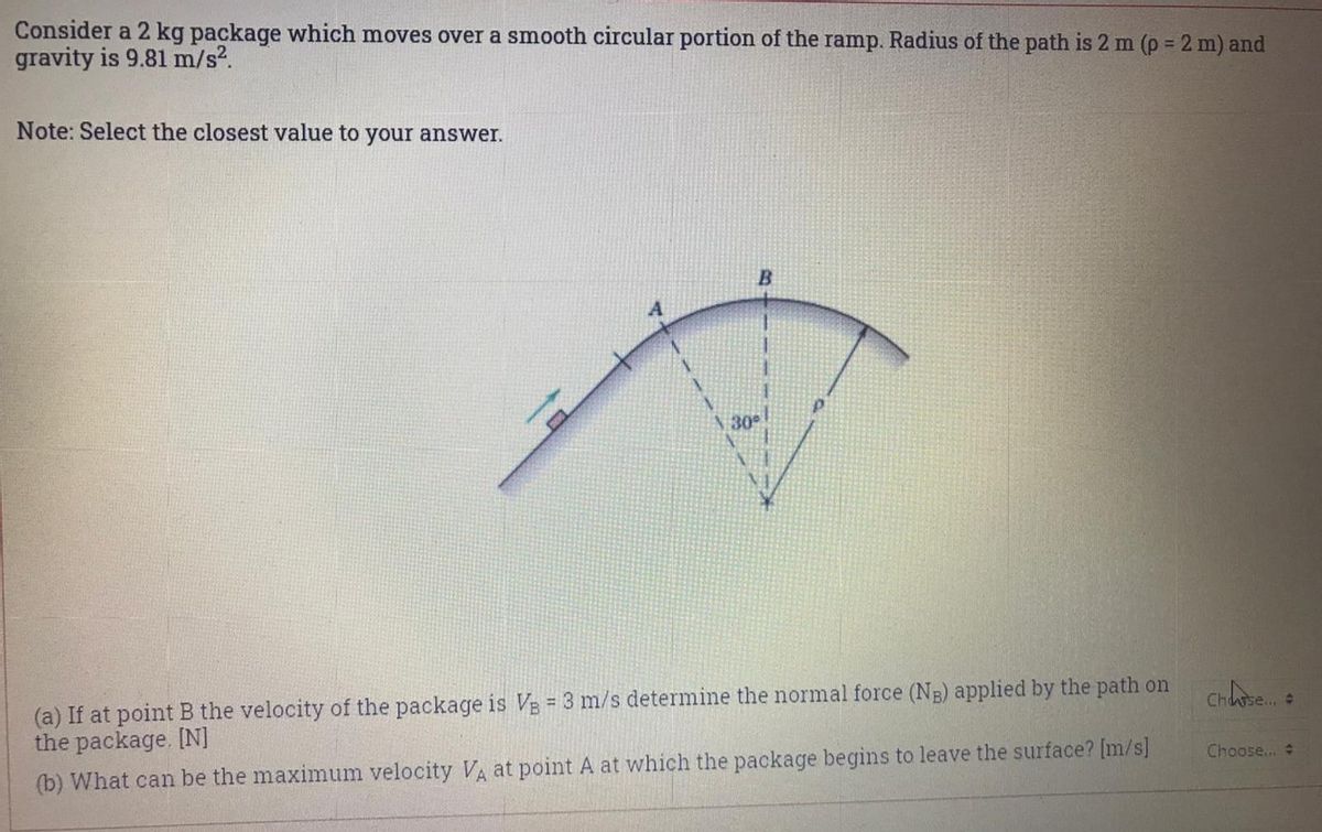 Answered Consider A 2 Kg Package Which Moves Bartleby