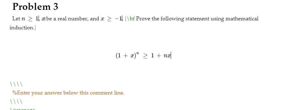 Answered Problem 3 Let N 1 Abe A Real Number Bartleby