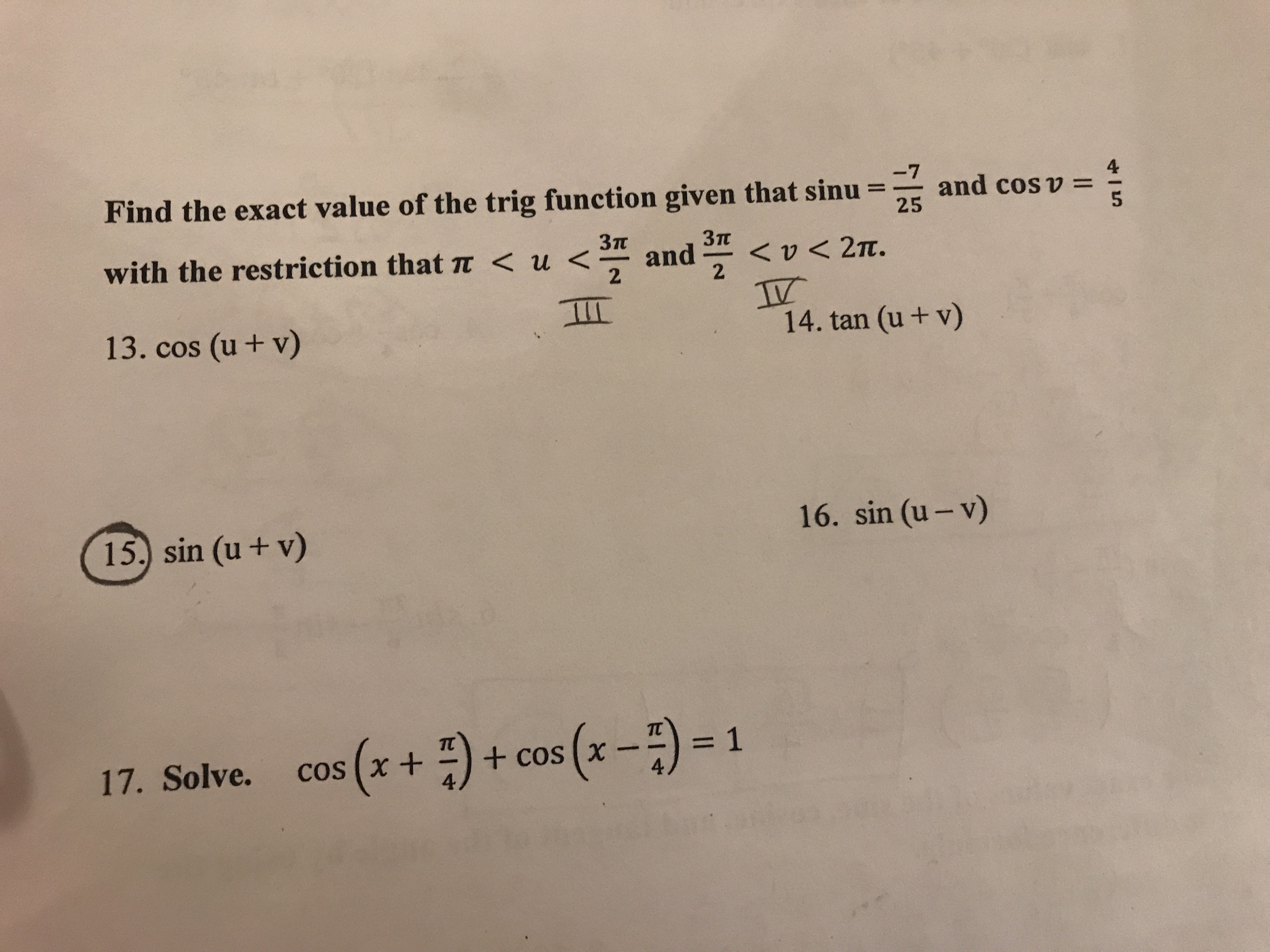 Answered Find The Exact Value Of The Trig Bartleby