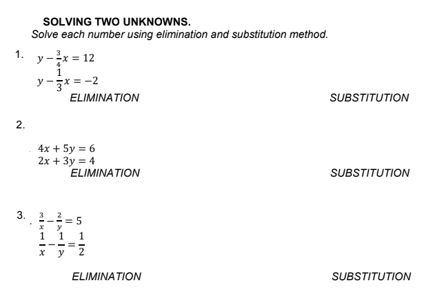 Answered Solve Each Number Using Elimination And Bartleby