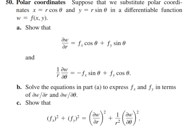 Answered 50 Polar Coordinates Suppose That We Bartleby