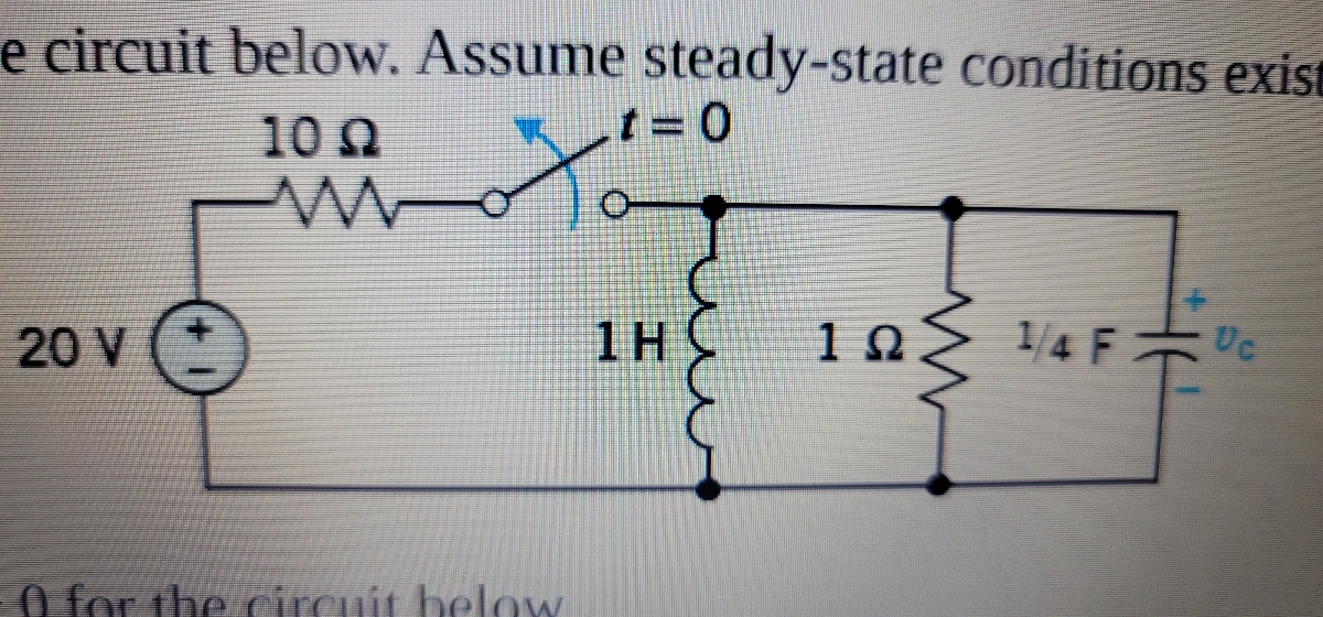 Answered E Circuit Below Assume Steady State Bartleby