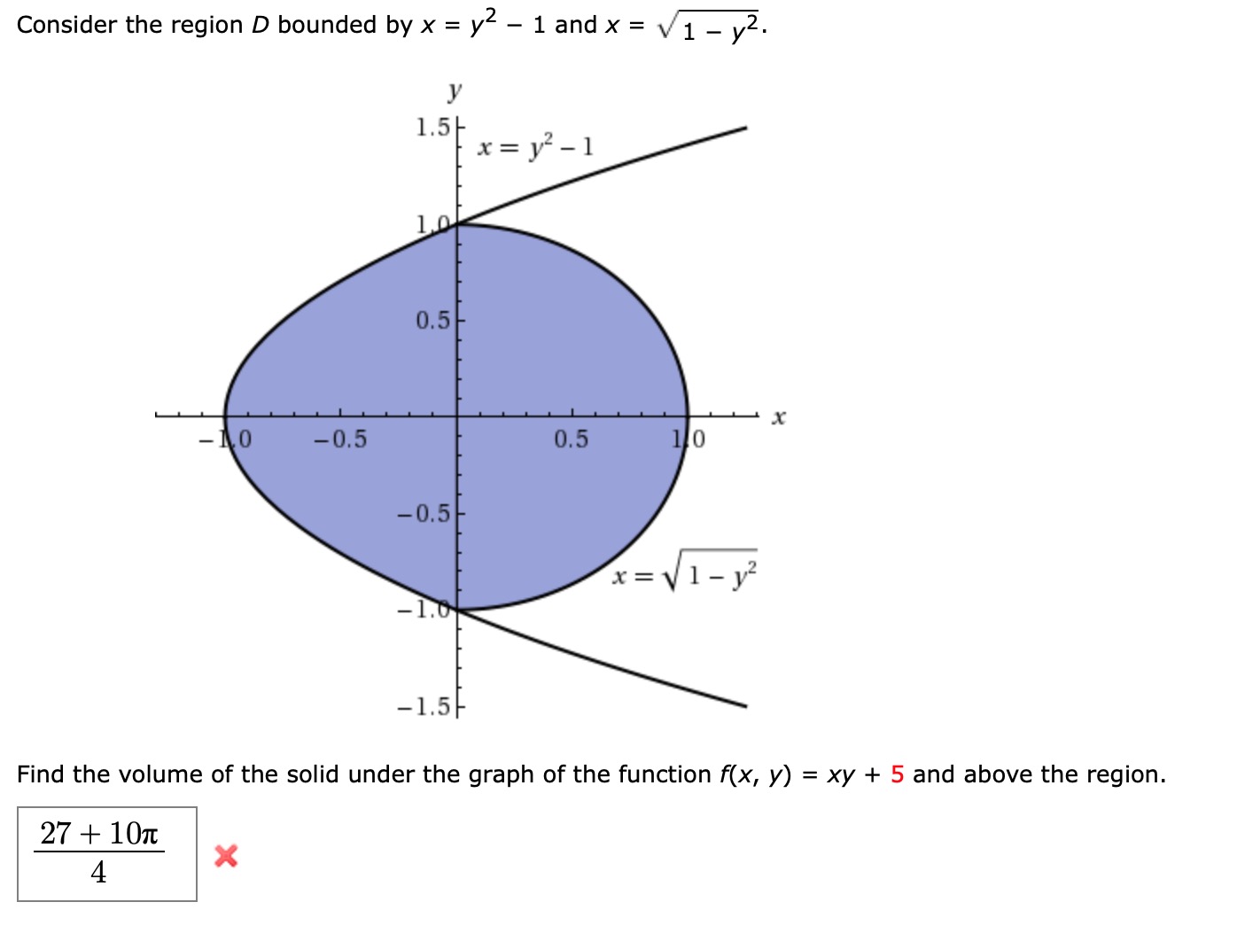 Answered Find The Volume Of The Solid Under The Bartleby