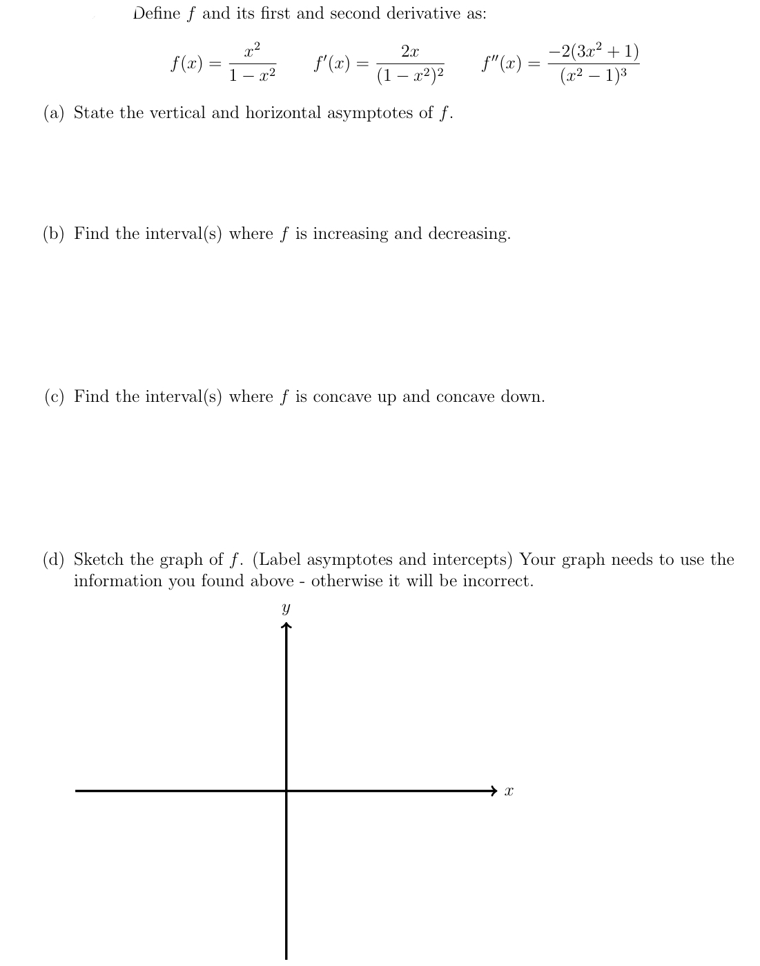 Answered Define F And Its First And Second Bartleby